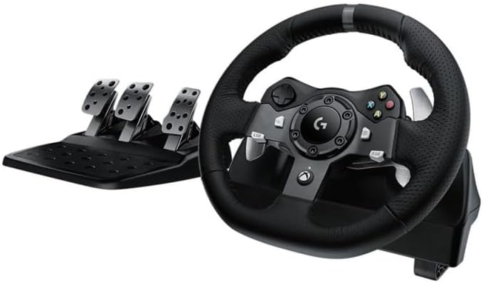 Logitech G G29 SE Driving Force-racestuur en -pedalen, forcefeedback, echt leer + Logitech G Driving Force-versnellingspook - Voor PS5, PS4 en pc, Mac - Black