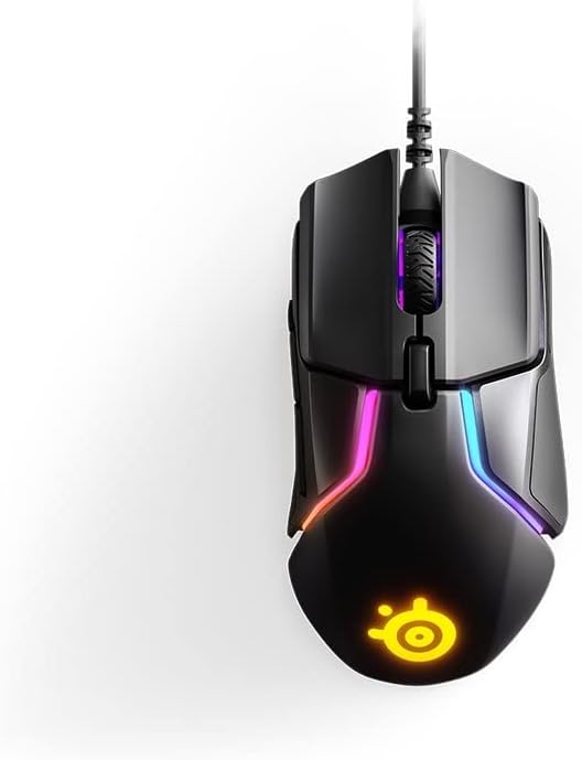 SteelSeries Rival 5 — gamingmuis — FPS, MOBA, MMO, Battle Royale — 18.000 CPI TrueMove Air optische sensor — 9 programmeerbare knoppen — 85 g competitief gewicht, zwart