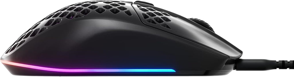 SteelSeries Aerox 3 - Geperforeerde RGB-gamingmuis - Ultralicht waterbestendig ontwerp - 8,500 DPI TrueMove Core optische sensor - Snow