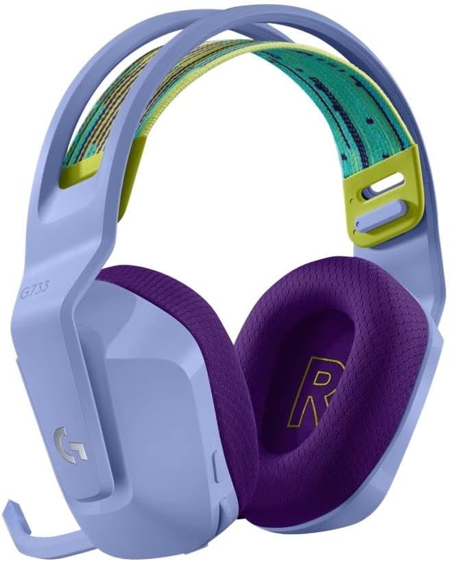 Logitech G522 LIGHTSPEED draadloze gaming headset, LIGHTSYNC RGB, microfoon en geavanceerde gesynchroniseerde audio, drievoudige connectiviteit - LIGHTSPEED, Bluetooth, USB-A naar USB-C voor pc -Zwart