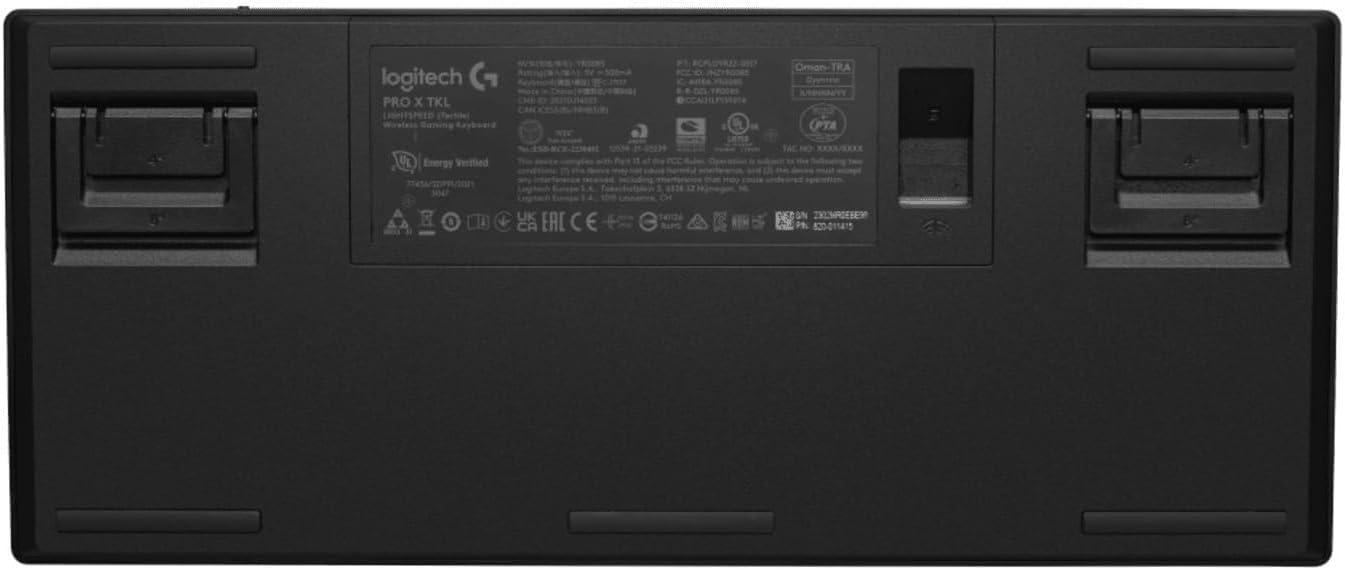 Logitech G PRO Mechanisch gamingtoetsenbord, uiterst draagbaar ontwerp zonder numpad, afneembare micro-USB-kabel, verlichte toetsen met LIGHTSYNC RGB met 16,8M kleuren, QWERTY US INTL, PC/Mac - Zwart