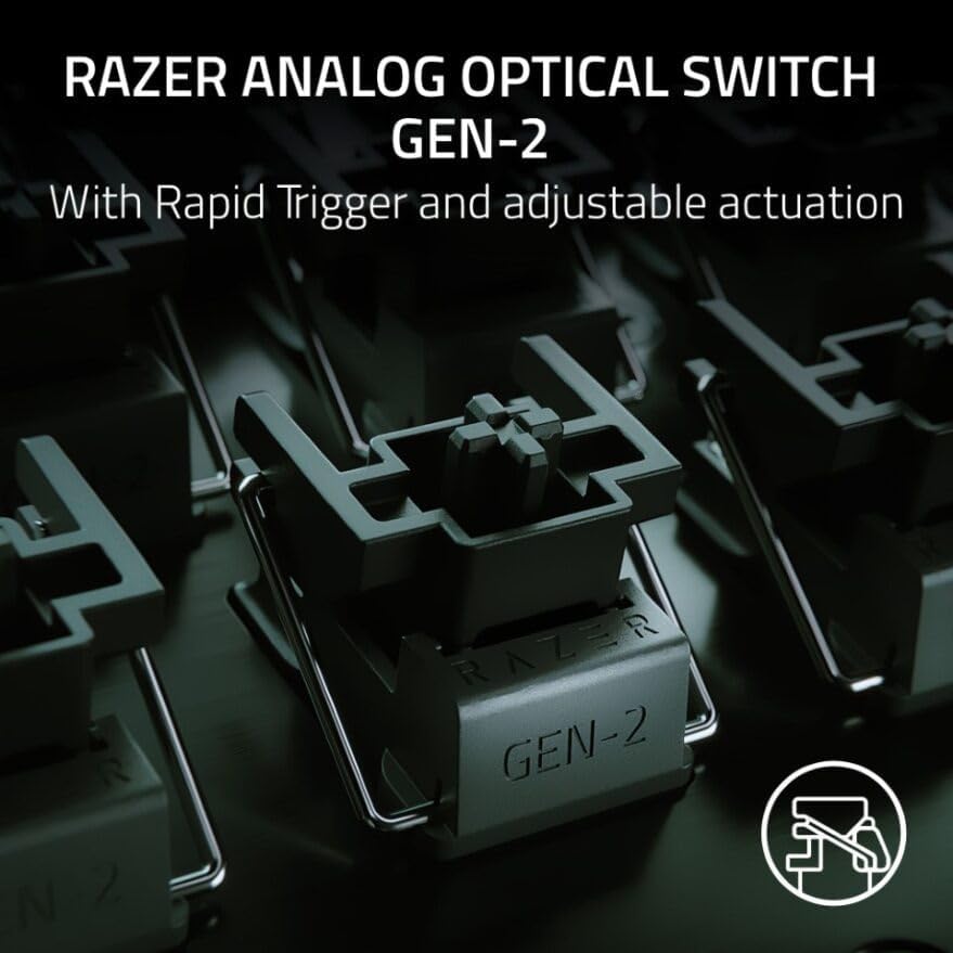 Razer Huntsman Mini (Rode Schakelaar) - Compact 60% gaming toetsenbord (Lineaire Optische Schakelaars, Doubleshot PBT toetskappen, Afneembare USB-C kabel) QWERTY US layout | Zwart