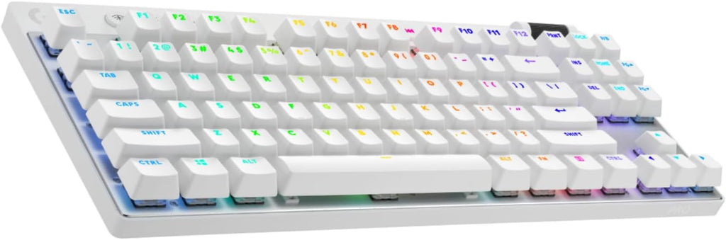 Logitech G PRO Mechanisch gamingtoetsenbord, uiterst draagbaar ontwerp zonder numpad, afneembare micro-USB-kabel, verlichte toetsen met LIGHTSYNC RGB met 16,8M kleuren, QWERTY US INTL, PC/Mac - Zwart