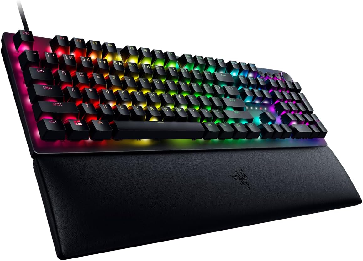 Razer Huntsman Mini (Rode Schakelaar) - Compact 60% gaming toetsenbord (Lineaire Optische Schakelaars, Doubleshot PBT toetskappen, Afneembare USB-C kabel) QWERTY US layout | Zwart