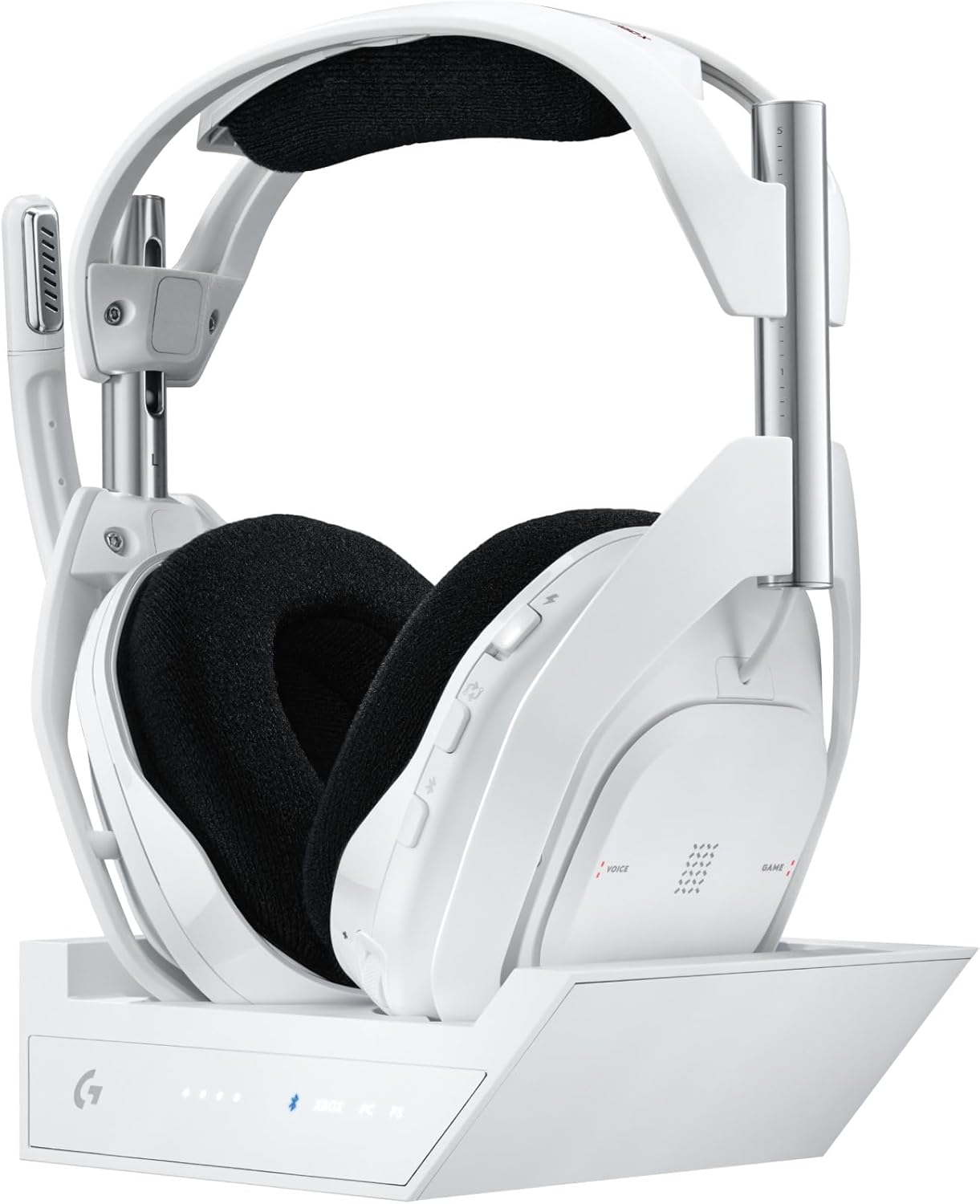 Logitech G Astro A50 X LIGHTSPEED trådlöst spelheadset + batteriladdare, PRO-G GRAPHENE, PLAYSYNC för Xbox Series X|S + PS5 + PC/Mac, Nintendo Switch 2, Bluetooth, HDMI 2.1 Passthru - Vit