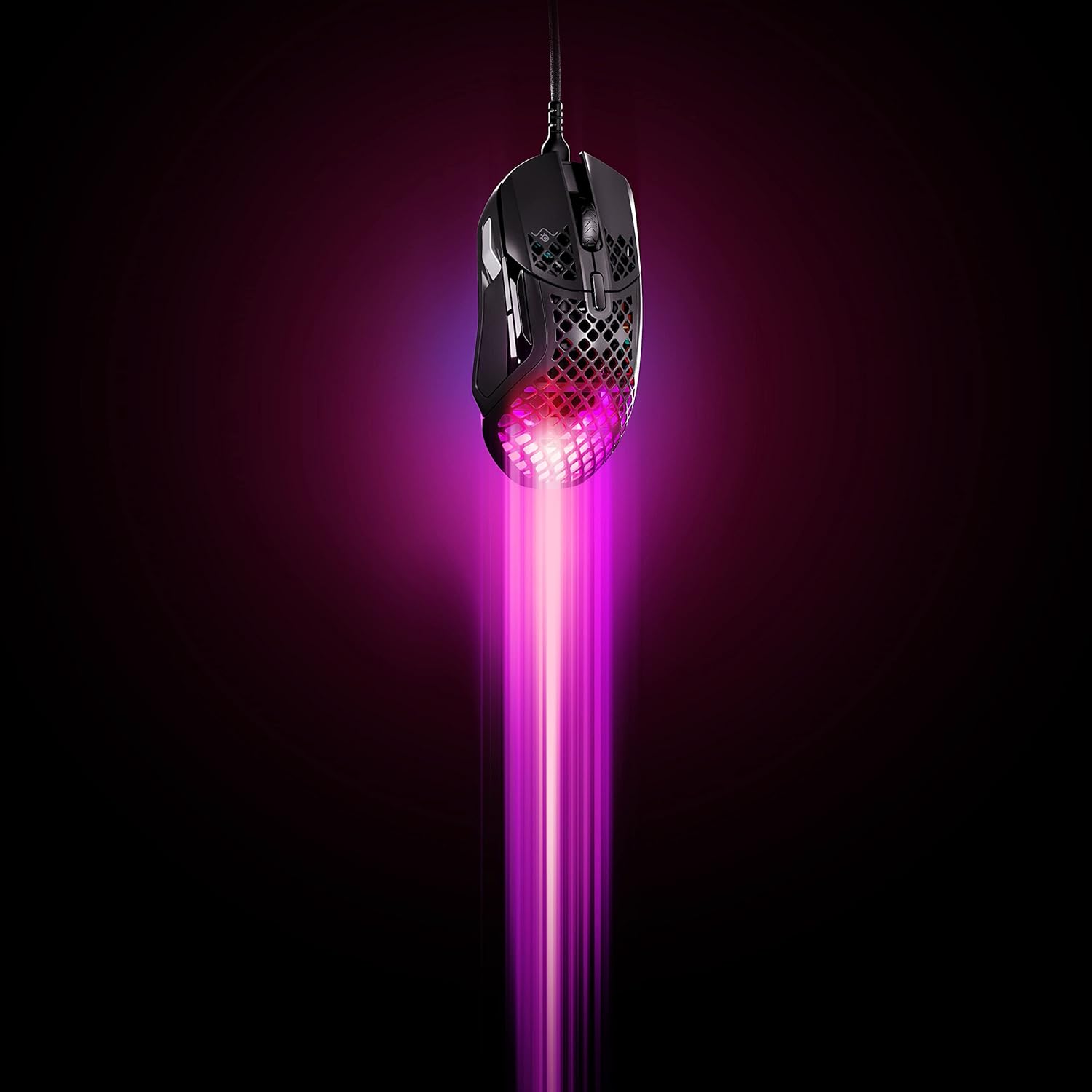 SteelSeries Aerox 3 - Geperforeerde RGB-gamingmuis - Ultralicht waterbestendig ontwerp - 8,500 DPI TrueMove Core optische sensor - Snow