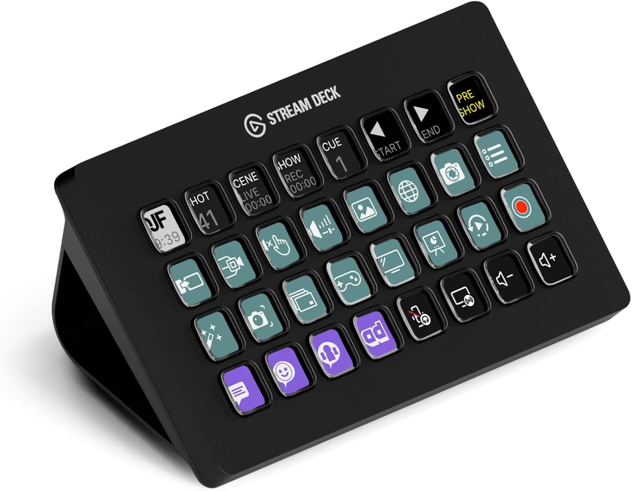 Elgato Stream Deck MK.2 – Studiocontroller, 15 macrotoetsen, start acties in apps en software zoals OBS, Twitch, YouTube en meer, werkt met Mac en pc