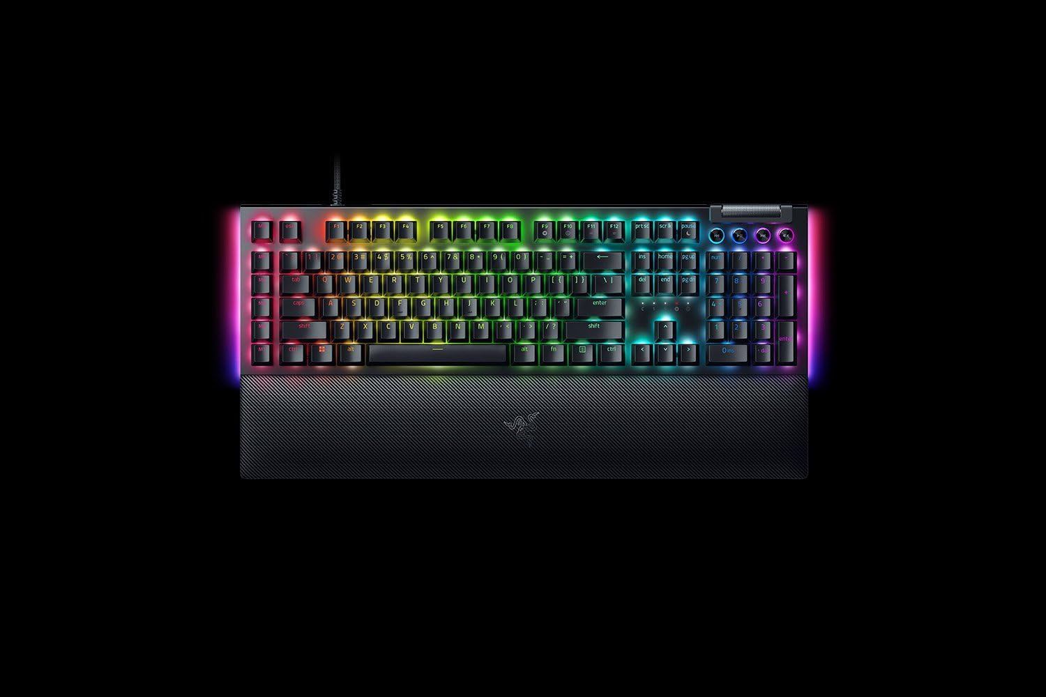 Razer BlackWidow V4 - Mechanisch gaming toetsenbord met Chroma RGB (Mechanische Razer gele schakelaars, 6 speciale macro toetsen, Doubleshot ABS keycaps) QWERTY US Layout | Zwart