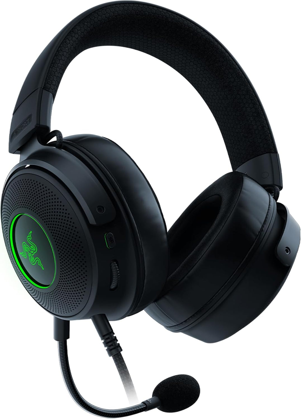 Razer Kraken V4 - Draadloze Gaming Headset (3 Modes Connectiviteit, TriForce 40mm Drivers, 9-Zone RGB Earcup Verlichting, Mix & Volume aanpassingen, THX Spatial Audio) Zwart