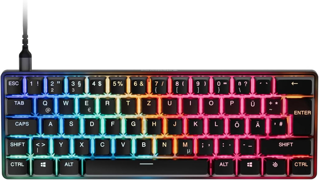 SteelSeries Apex Pro Mini Gen 3 OmniPoint 3.0 HyperMagnetic-schakelaars - Verstelbare activering - Rapid Trigger - Presets voor games - Protection Mode - Rapid Tap/SOCD - RGB - PBT-keycaps - UK QWERTY