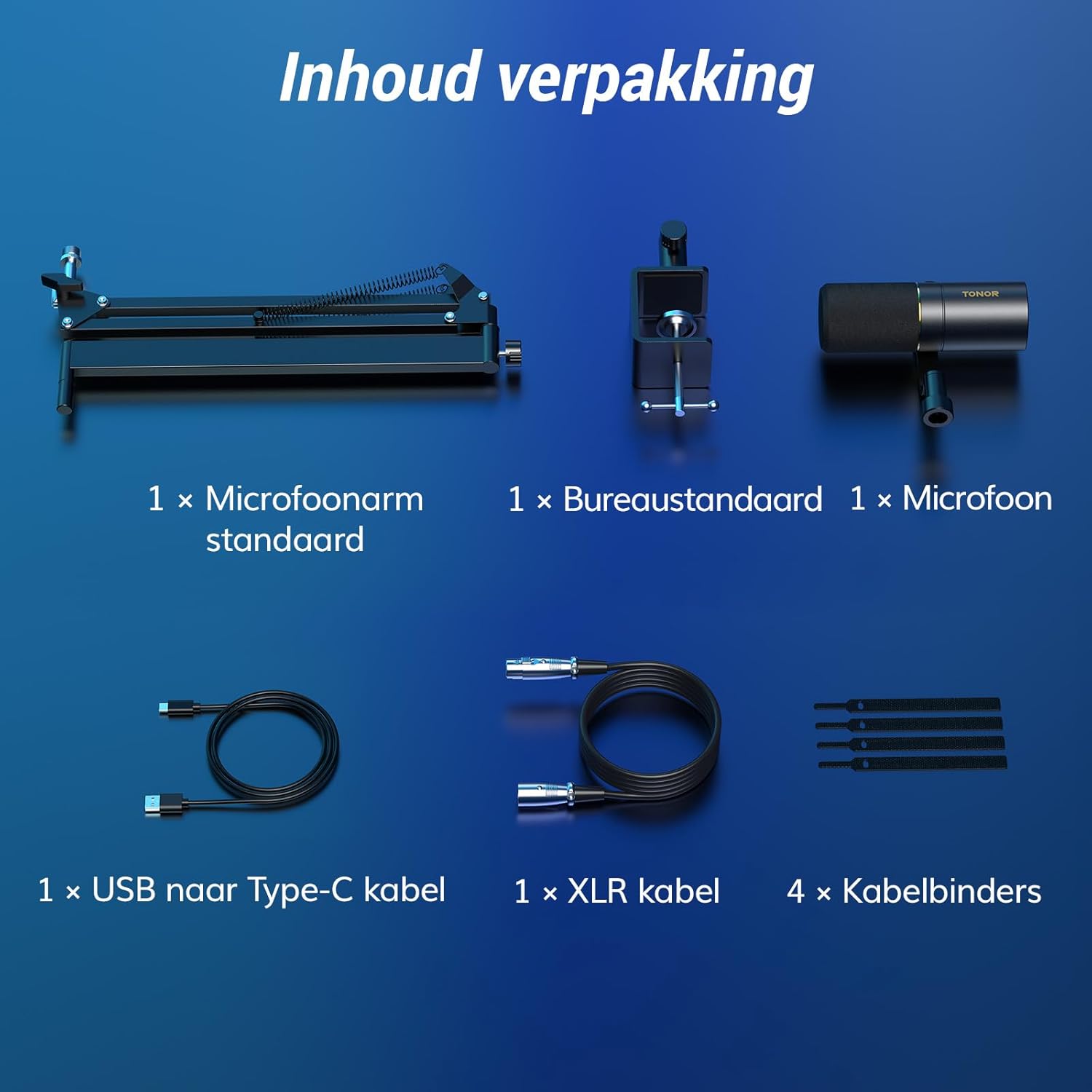 TONOR USB/XLR Microfoon,