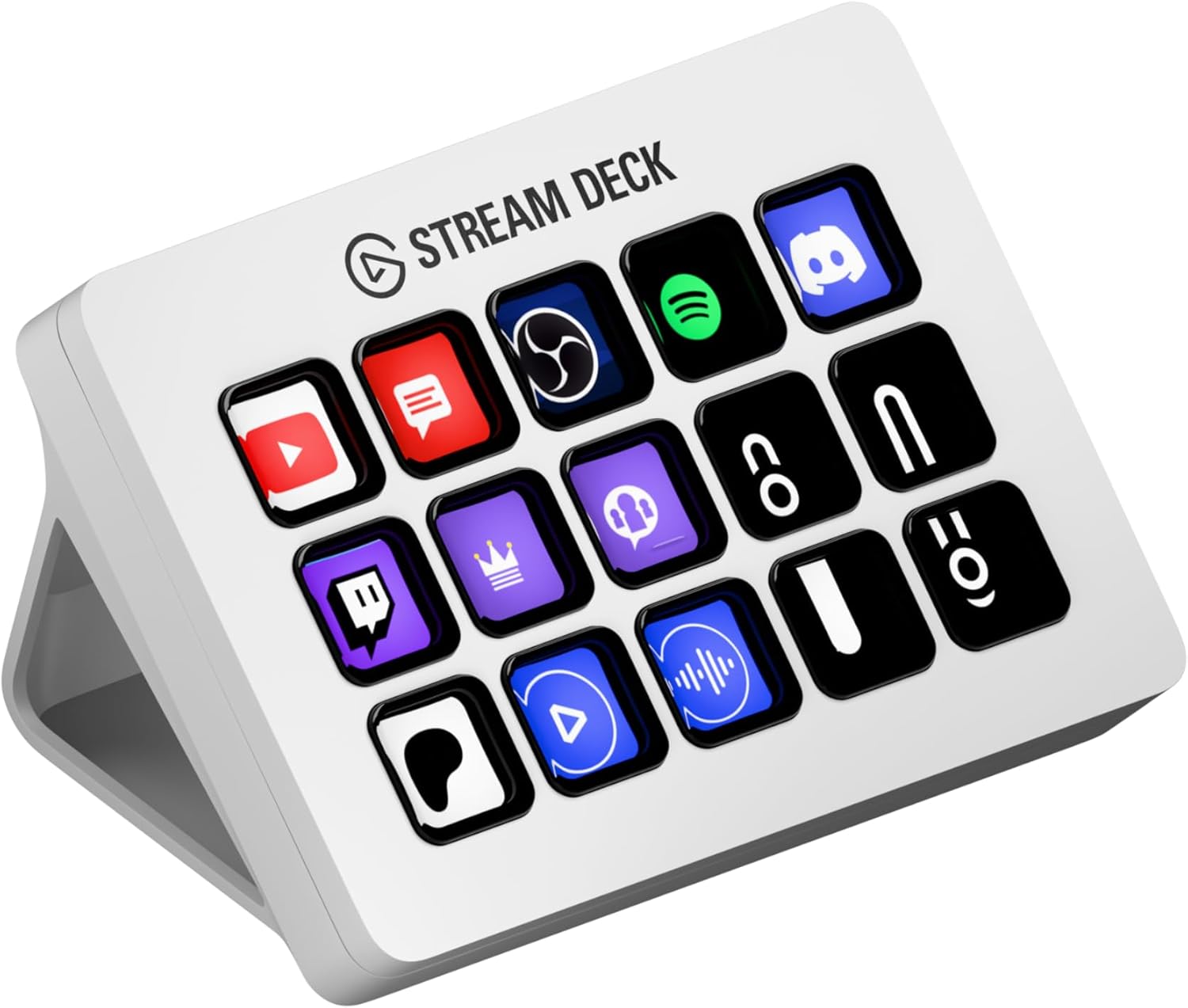 Elgato Stream Deck MK.2 – Studiocontroller, 15 macrotoetsen, start acties in apps en software zoals OBS, Twitch, YouTube en meer, werkt met Mac en pc