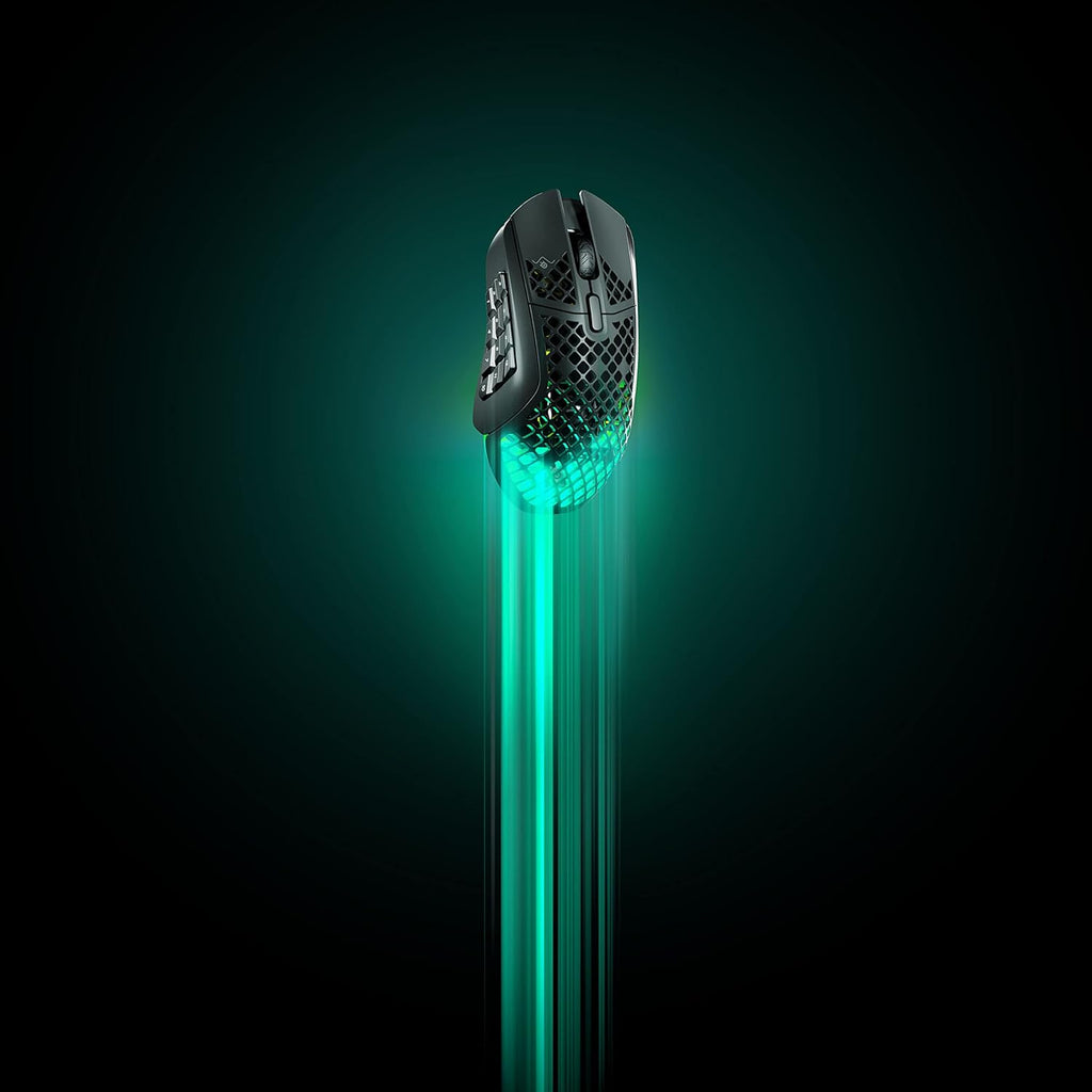 SteelSeries Aerox 3 - Geperforeerde RGB-gamingmuis - Ultralicht waterbestendig ontwerp - 8,500 DPI TrueMove Core optische sensor - Snow