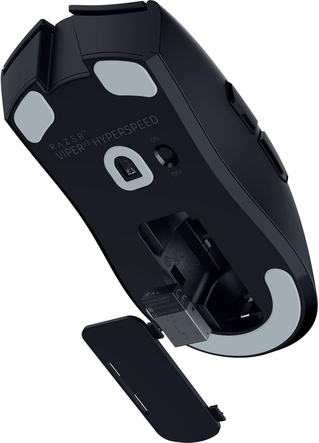 Razer Viper V3 Pro - Ultralichte draadloze Esports Gaming-muis (8K Hz HyperPolling, lichtgewicht van 54 gram, Focus Pro Sensor 35K DPI, draadloze HyperSpeed, batterijlevensduur van 95 uur) Zwart