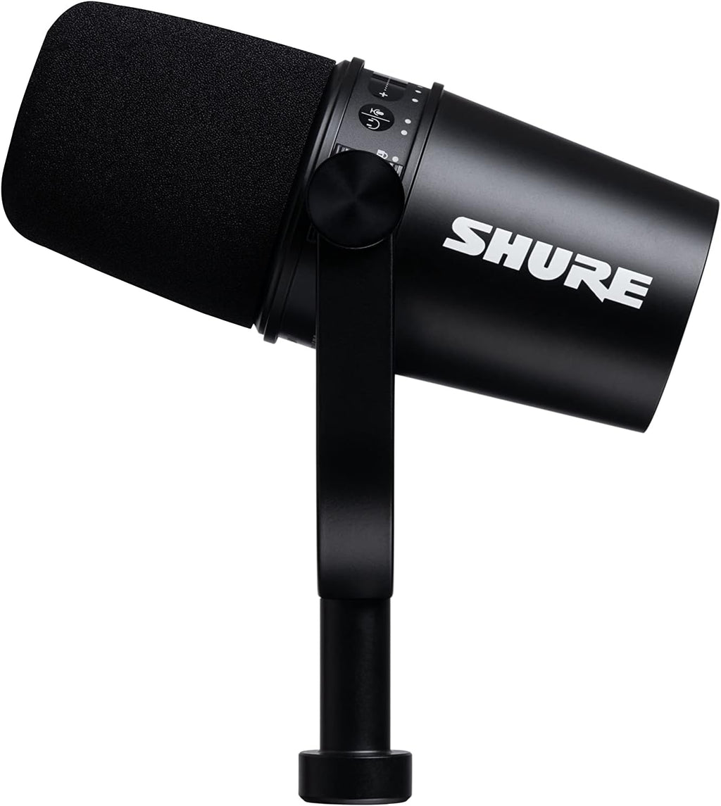 Shure MV7i Slimme Podcast Microfoon + Ingebouwde Audio Interface