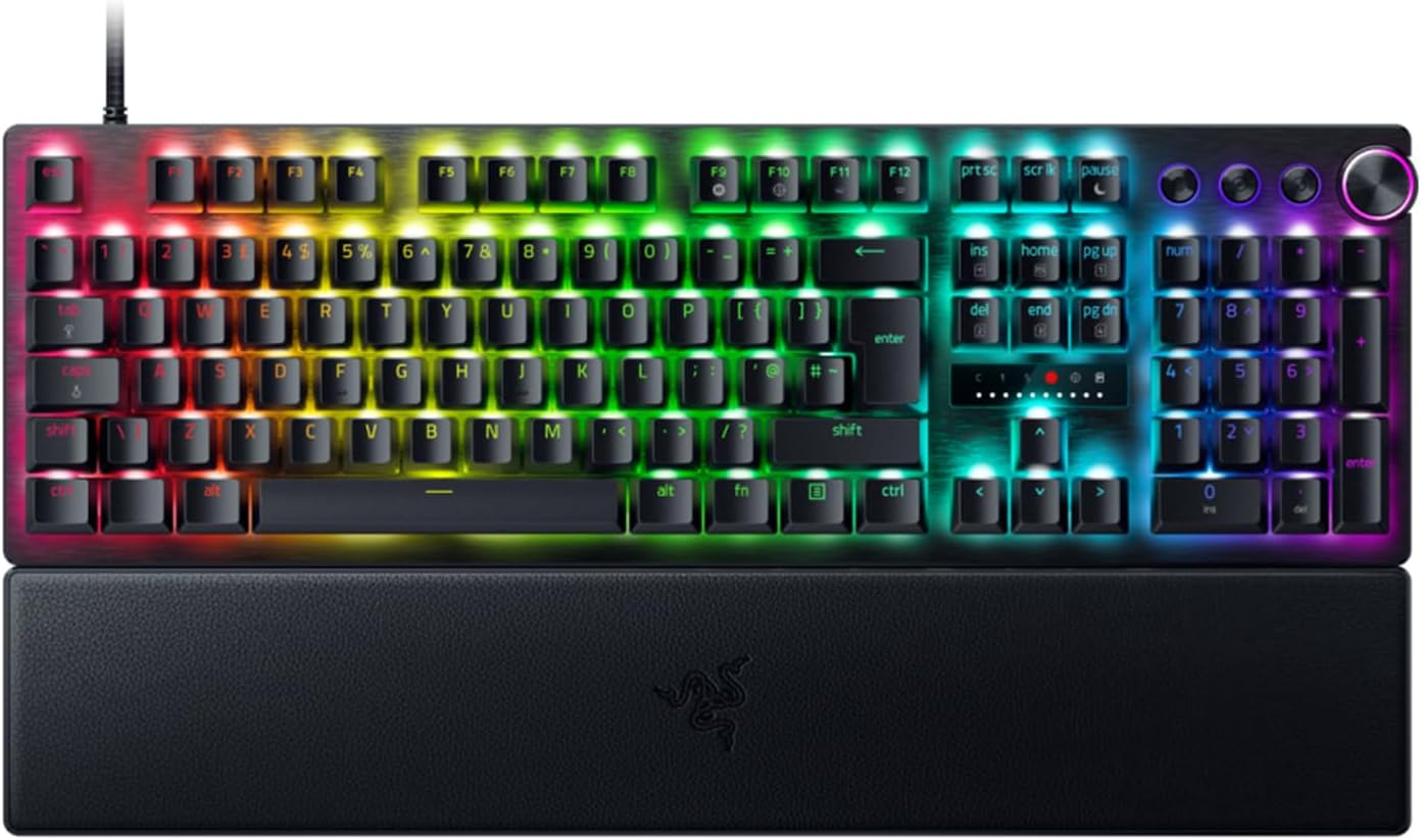 Razer Huntsman Mini (Rode Schakelaar) - Compact 60% gaming toetsenbord (Lineaire Optische Schakelaars, Doubleshot PBT toetskappen, Afneembare USB-C kabel) QWERTY US layout | Zwart