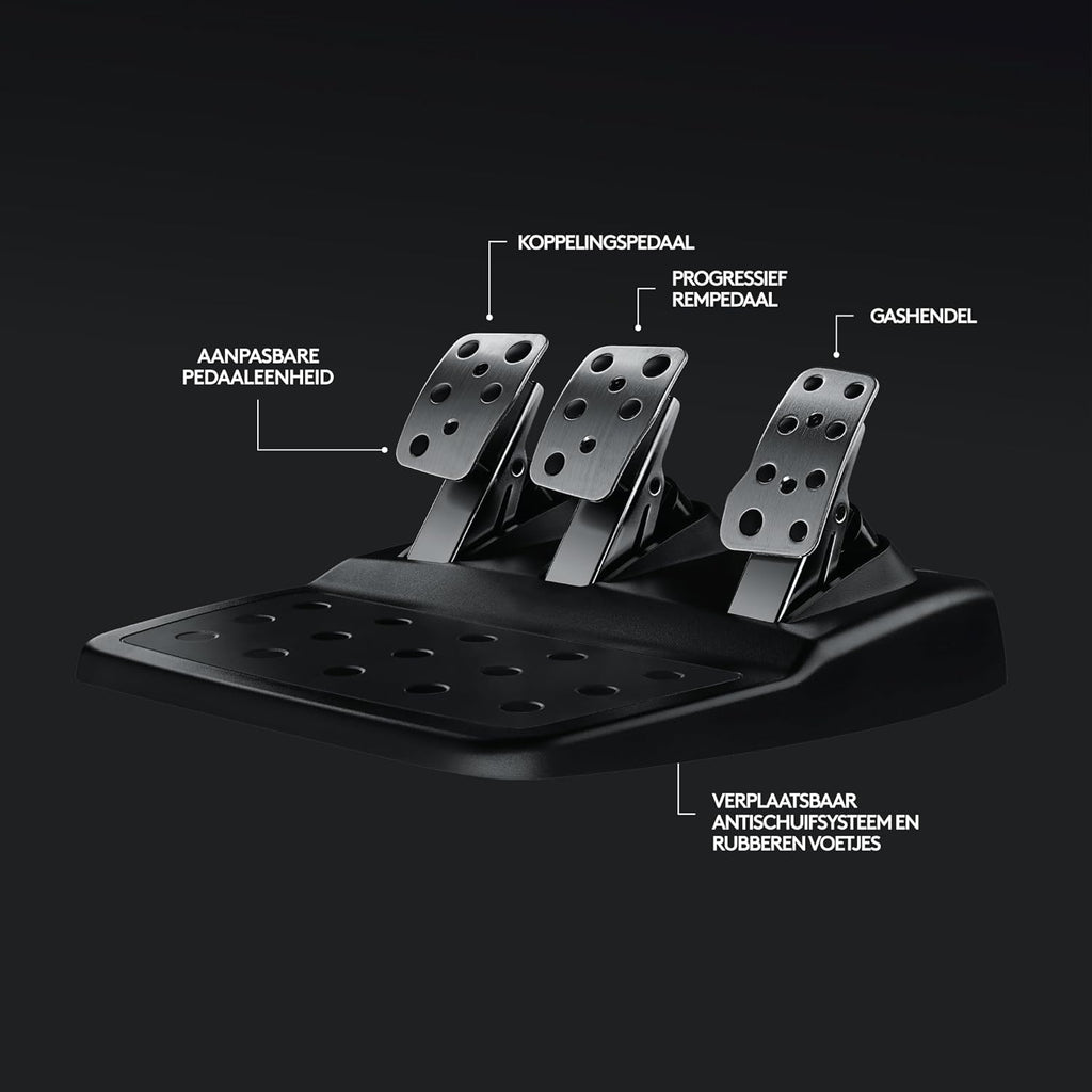 Logitech G G29 SE Driving Force-racestuur en -pedalen, forcefeedback, echt leer + Logitech G Driving Force-versnellingspook - Voor PS5, PS4 en pc, Mac - Black