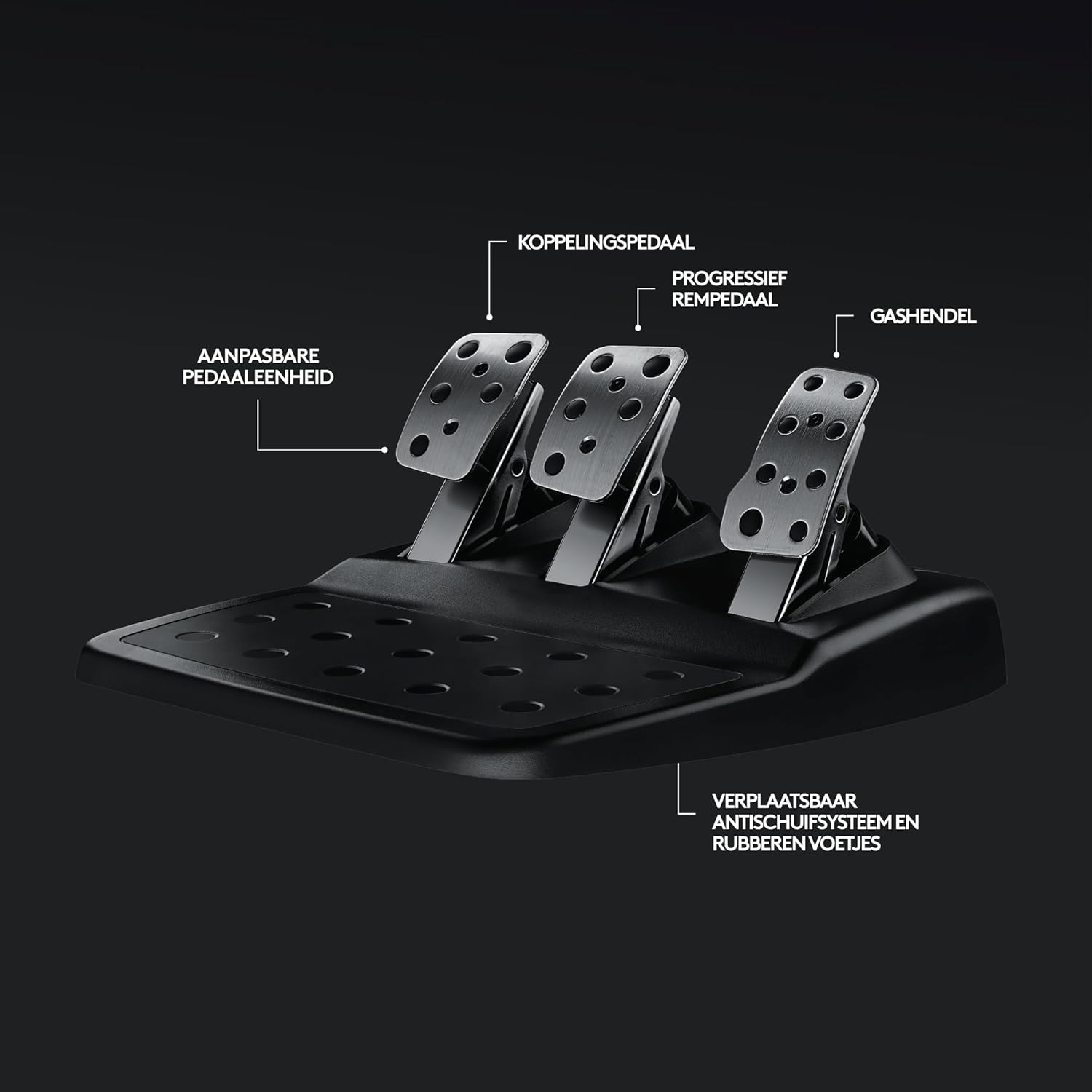 Logitech G G29 SE Driving Force-racestuur en -pedalen, forcefeedback, echt leer + Logitech G Driving Force-versnellingspook - Voor PS5, PS4 en pc, Mac - Black