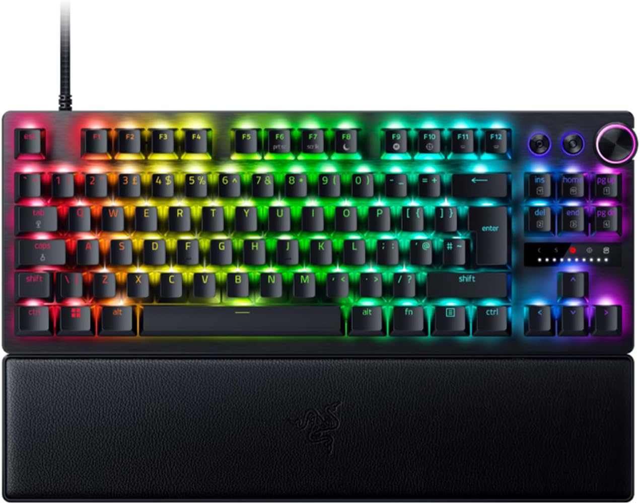 Razer Huntsman Mini (Rode Schakelaar) - Compact 60% gaming toetsenbord (Lineaire Optische Schakelaars, Doubleshot PBT toetskappen, Afneembare USB-C kabel) QWERTY US layout | Zwart