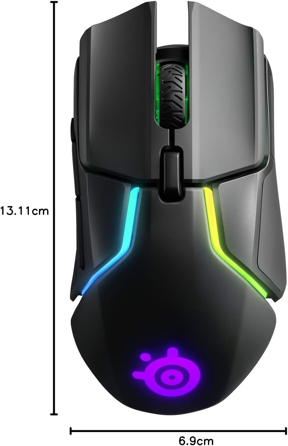 SteelSeries Rival 5 — gamingmuis — FPS, MOBA, MMO, Battle Royale — 18.000 CPI TrueMove Air optische sensor — 9 programmeerbare knoppen — 85 g competitief gewicht, zwart