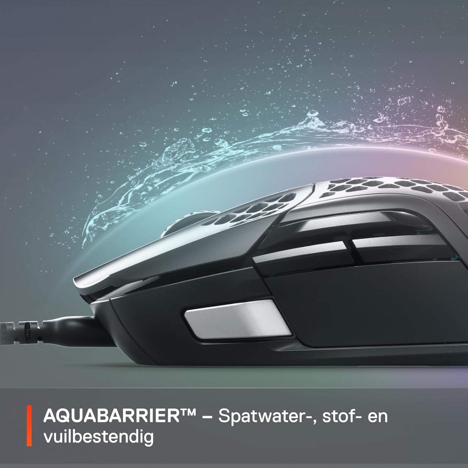 SteelSeries Aerox 3 - Geperforeerde RGB-gamingmuis - Ultralicht waterbestendig ontwerp - 8,500 DPI TrueMove Core optische sensor - Snow