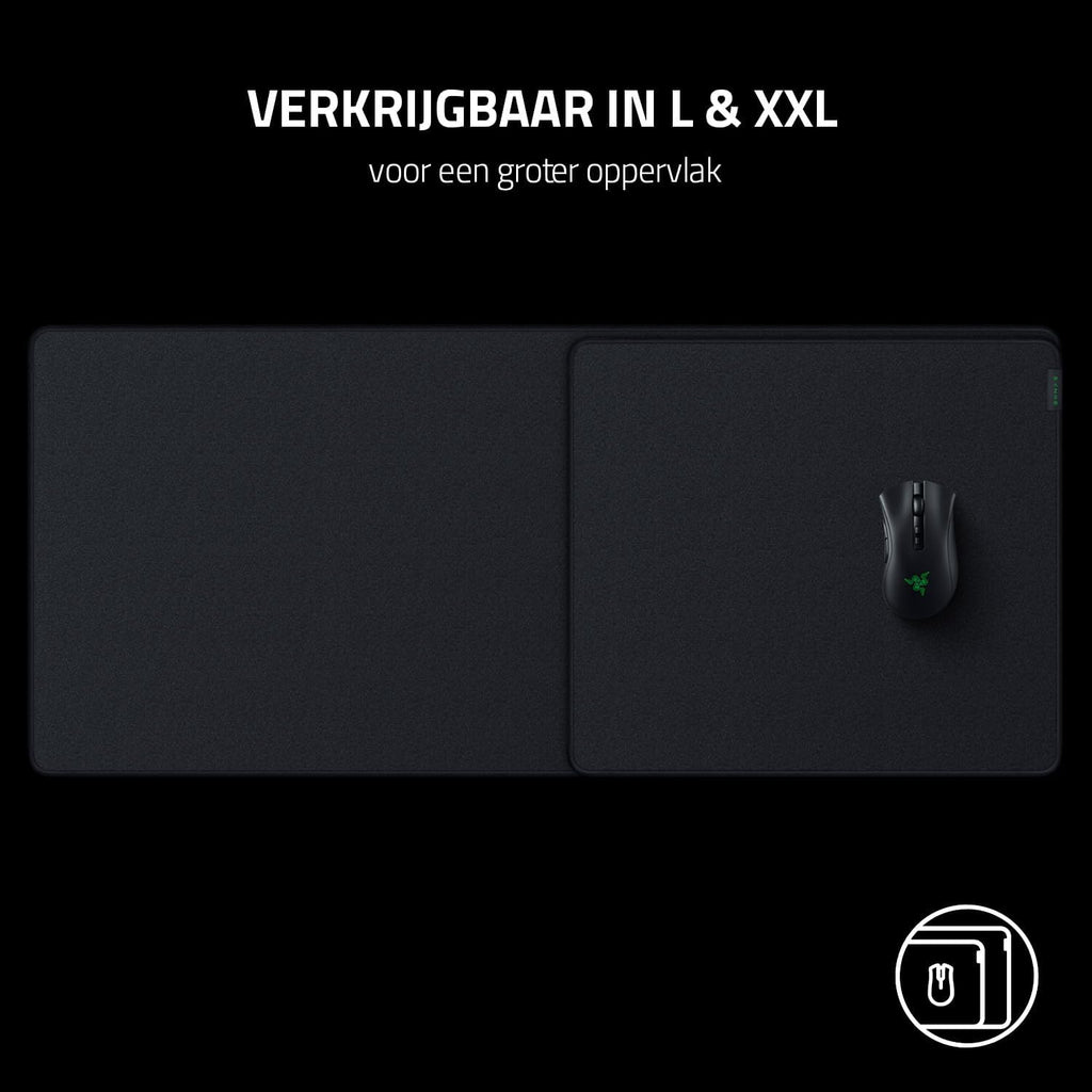 Razer Strider Chroma - Hybride muismat (19 Razer Chroma RGB verlichtingszones, vergroot formaat, anti-slip basis, water- en vervormingsbestendig) L | Zwart