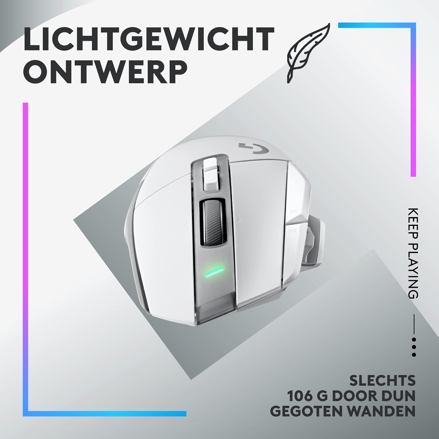 Logitech G502 X Bedrade Gamingmuis - LIGHTFORCE hybride, optisch-mechanische, primaire schakelaars, HERO 25K gaming sensor, voor PC - MacOS/Windows - Zwart