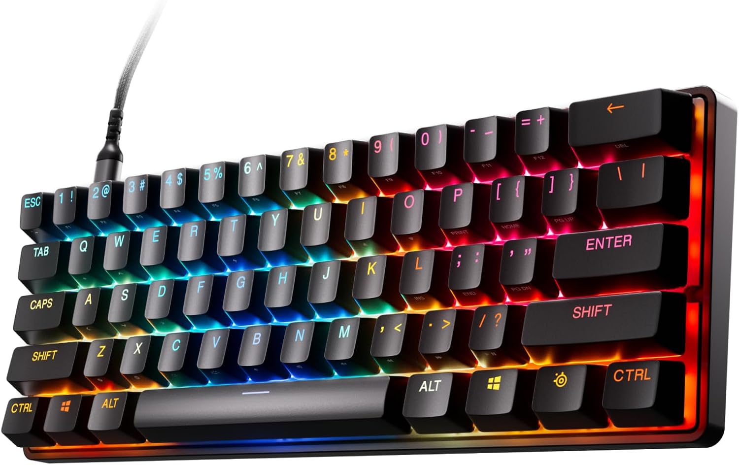 SteelSeries Apex Pro Mini Gen 3 OmniPoint 3.0 HyperMagnetic-schakelaars - Verstelbare activering - Rapid Trigger - Presets voor games - Protection Mode - Rapid Tap/SOCD - RGB - PBT-keycaps - UK QWERTY