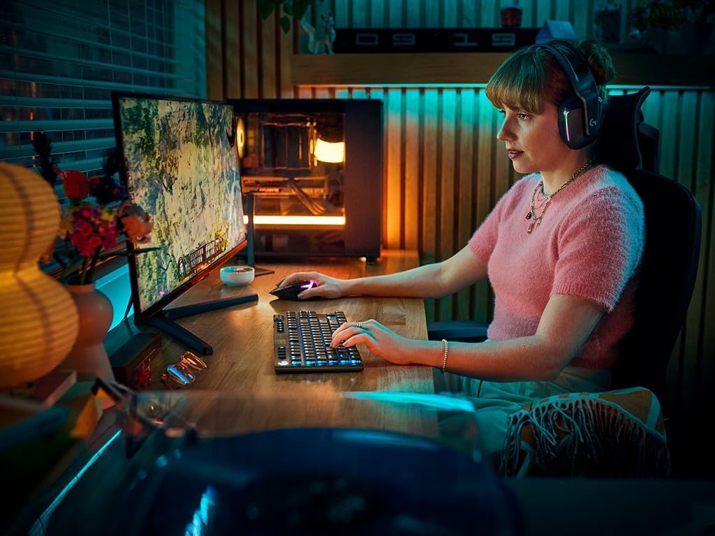 Logitech G G915 X LIGHTSPEED TKL Low-Profile Wireless Gaming Keyboard, Double-Shot PBT Keycaps, volledig programmeerbare toetsen, GL Brown Tactile, pc/Mac, US INT'L QWERTY - Zwart