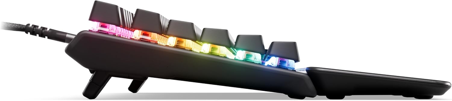 SteelSeries Apex Pro Gen 3 - HyperMagnetic Gaming Keyboard - OmniPoint 3.0 schakelaars - Verstelbare activering - Rapid Trigger - Rapid Tap/SOCD - OLED - RGB - PBT-keycaps - USB-C - FR Layout AZERTY