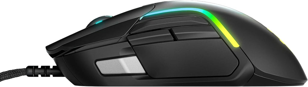 SteelSeries Rival 5 — gamingmuis — FPS, MOBA, MMO, Battle Royale — 18.000 CPI TrueMove Air optische sensor — 9 programmeerbare knoppen — 85 g competitief gewicht, zwart
