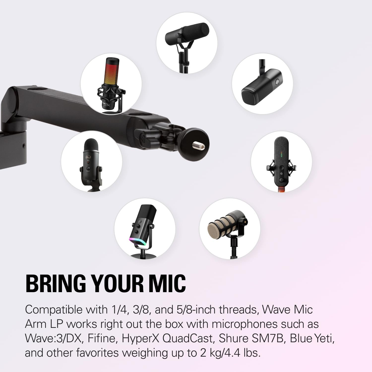 Elgato Wave Mic Arm LP, premium microfoonarm
