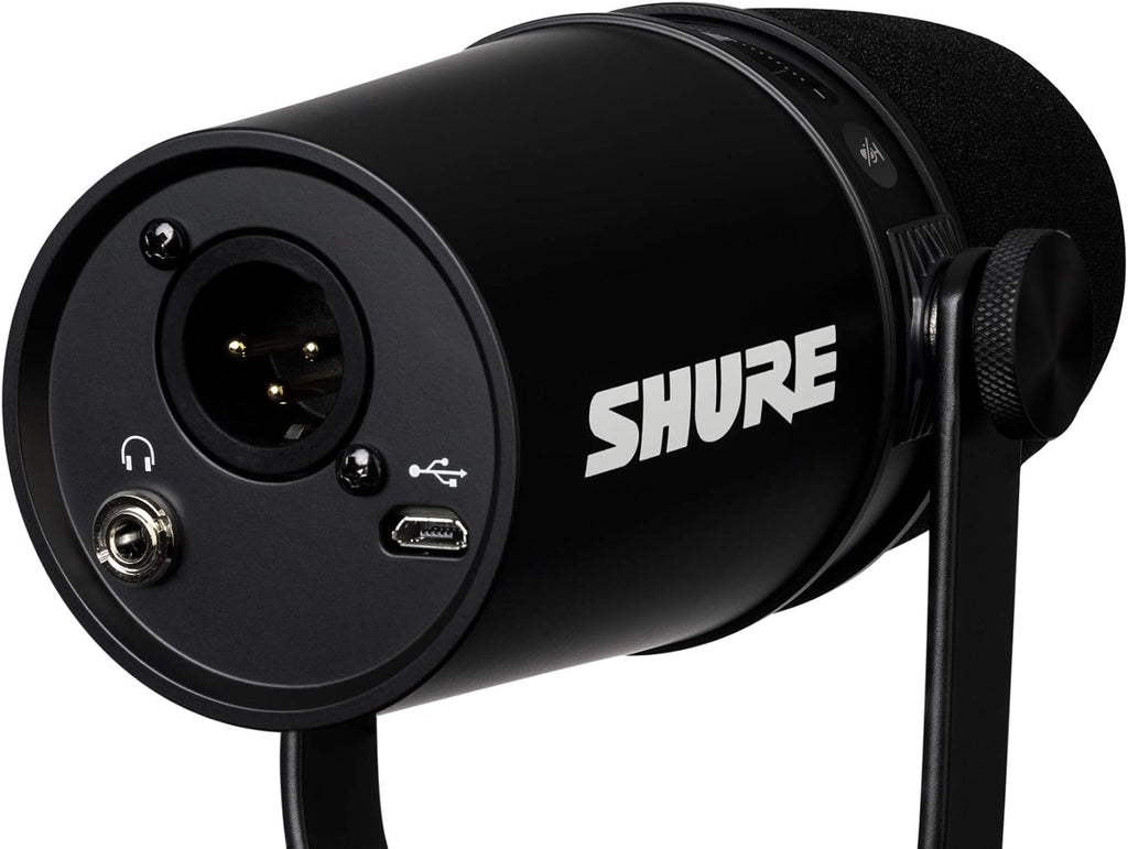 Shure MV7i Slimme Podcast Microfoon + Ingebouwde Audio Interface