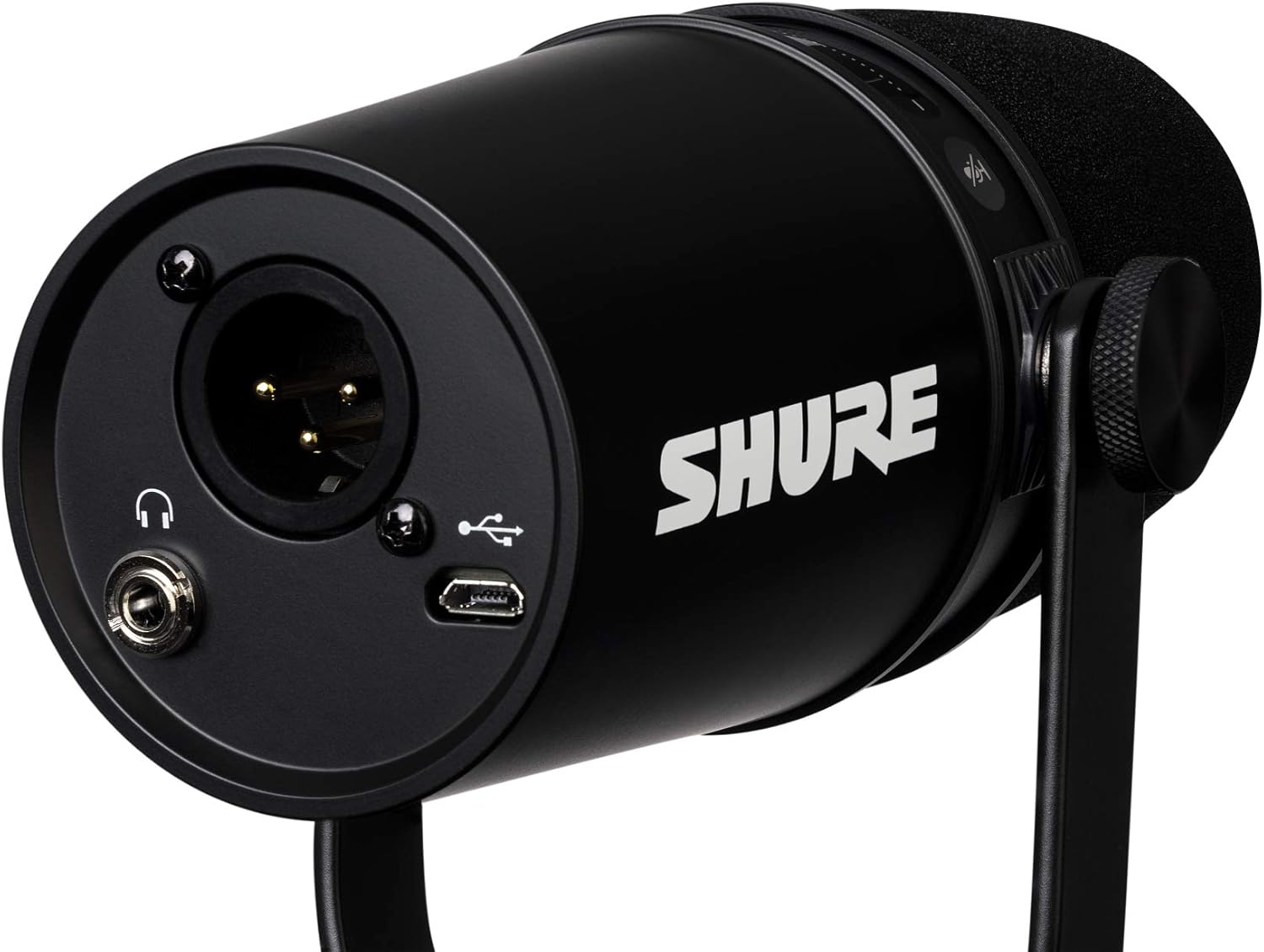 Shure MV7i Slimme Podcast Microfoon + Ingebouwde Audio Interface