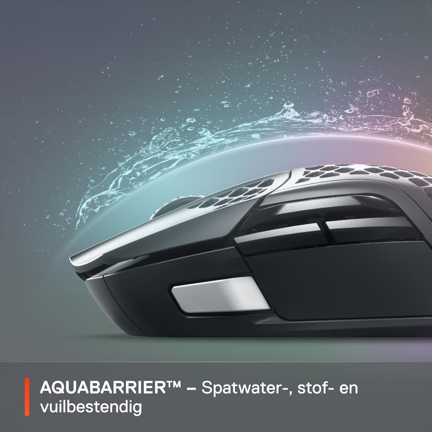 SteelSeries Aerox 3 - Geperforeerde RGB-gamingmuis - Ultralicht waterbestendig ontwerp - 8,500 DPI TrueMove Core optische sensor - Snow