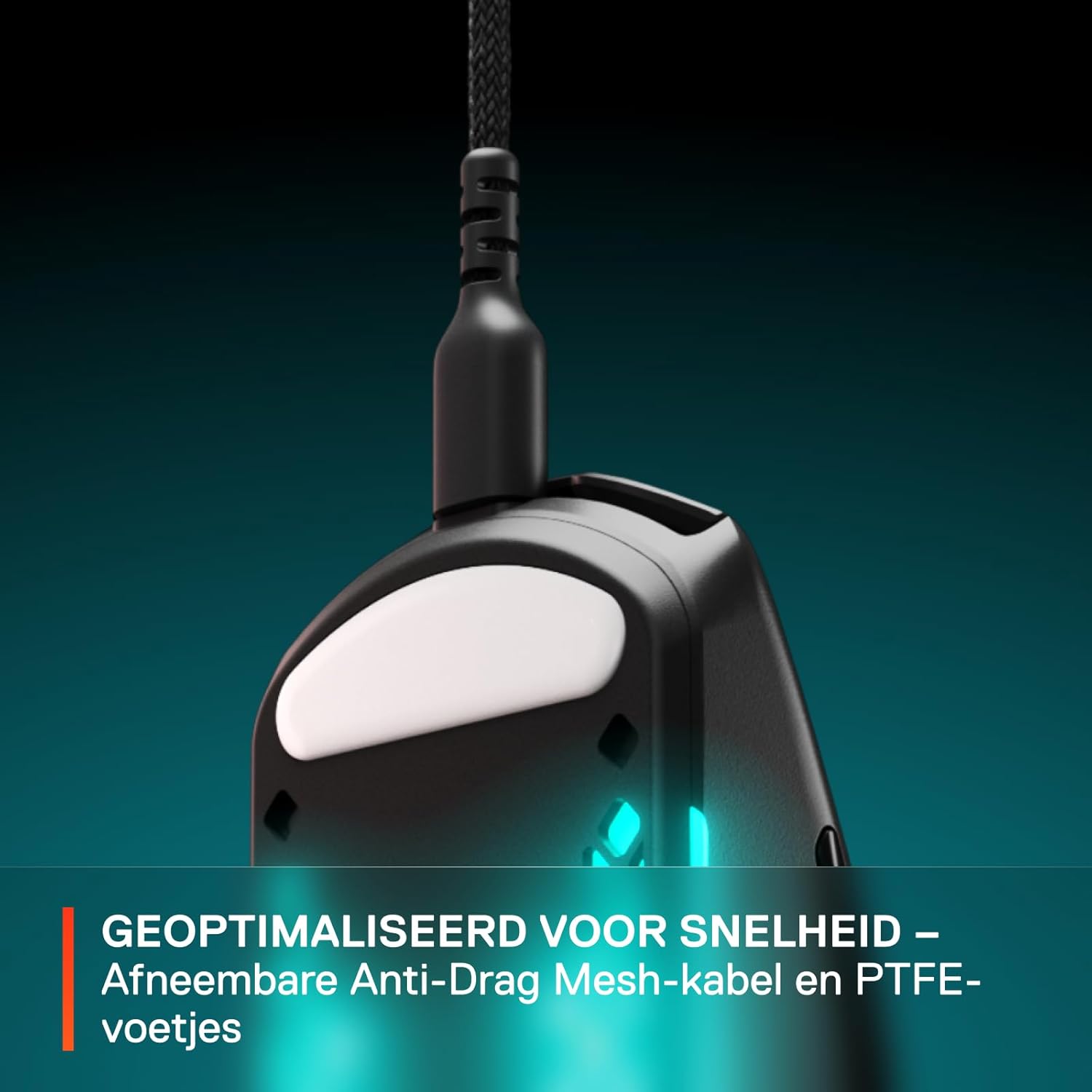 SteelSeries Aerox 3 - Geperforeerde RGB-gamingmuis - Ultralicht waterbestendig ontwerp - 8,500 DPI TrueMove Core optische sensor - Snow