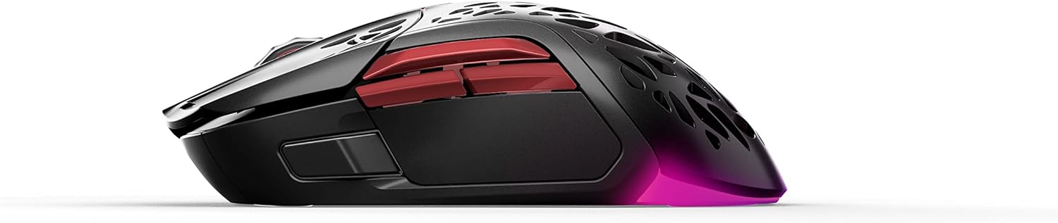 SteelSeries Aerox 3 - Geperforeerde RGB-gamingmuis - Ultralicht waterbestendig ontwerp - 8,500 DPI TrueMove Core optische sensor - Snow