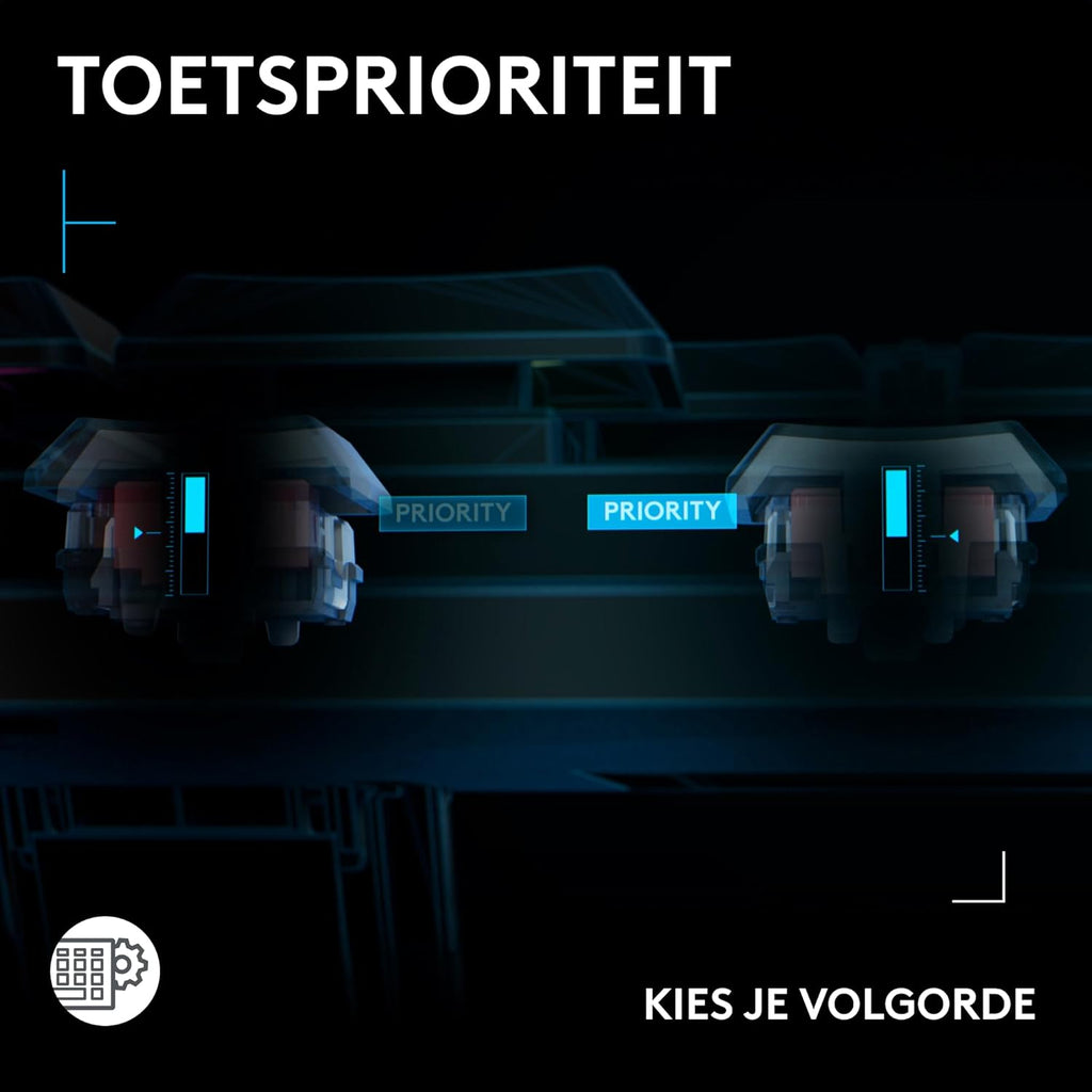 Logitech G G515 LIGHTSPEED TKL Laag profiel draadloos gamingtoetsenbord, LIGHTSYNC RGB, Thin Tenkeyless-ontwerp, PBT toetskappen, tactiele mechanische schakelaars, US International QWERTY - Zwart