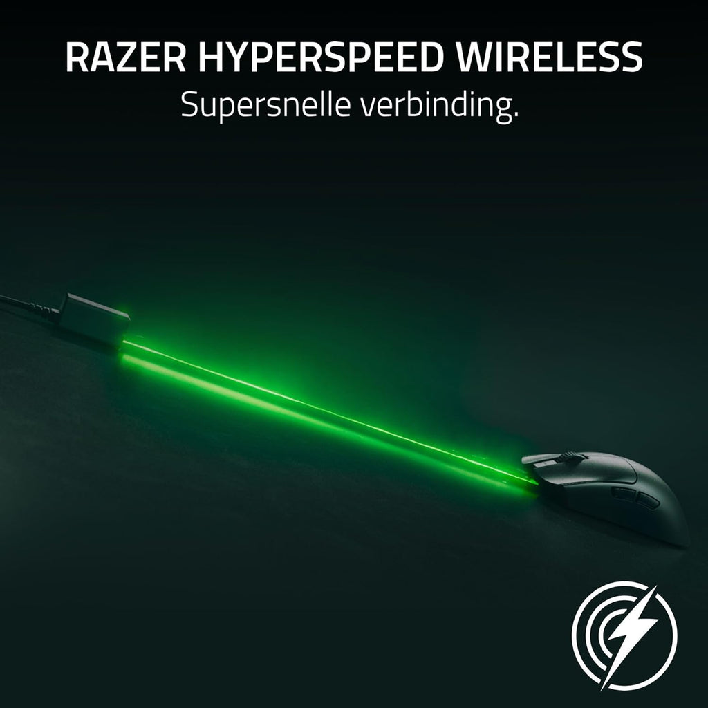 Razer Viper V3 Pro - Ultralichte draadloze Esports Gaming-muis (8K Hz HyperPolling, lichtgewicht van 54 gram, Focus Pro Sensor 35K DPI, draadloze HyperSpeed, batterijlevensduur van 95 uur) Zwart