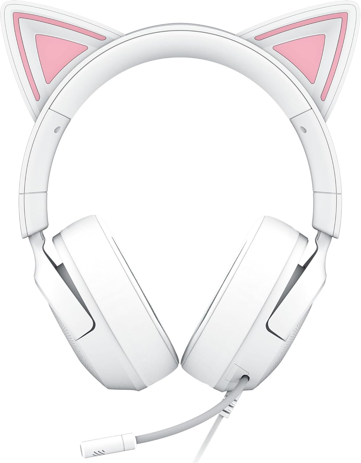 Razer Kraken Kitty V3 X - Bedrade Kitty-headset voor gaming - Iconische Kitty-oren - 270 g lichtgewicht - HyperClear cardioïde microfoon - TriForce 40 mm drivers - 3,5mm aansluiting | Wit