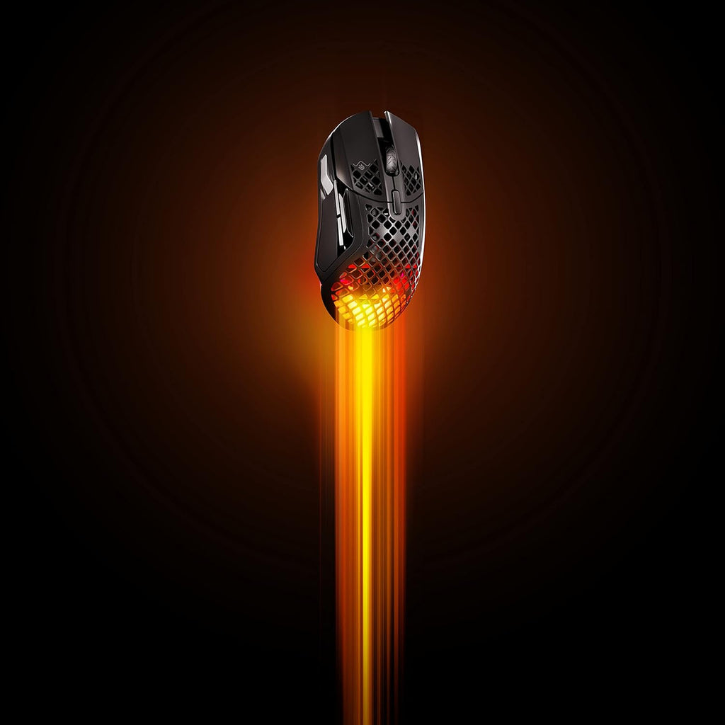 SteelSeries Aerox 3 - Geperforeerde RGB-gamingmuis - Ultralicht waterbestendig ontwerp - 8,500 DPI TrueMove Core optische sensor - Snow