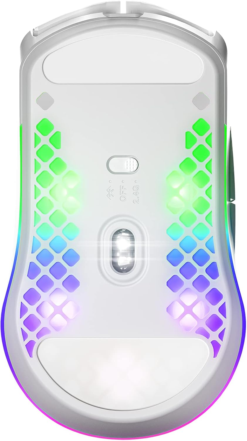 SteelSeries Aerox 3 - Geperforeerde RGB-gamingmuis - Ultralicht waterbestendig ontwerp - 8,500 DPI TrueMove Core optische sensor - Snow