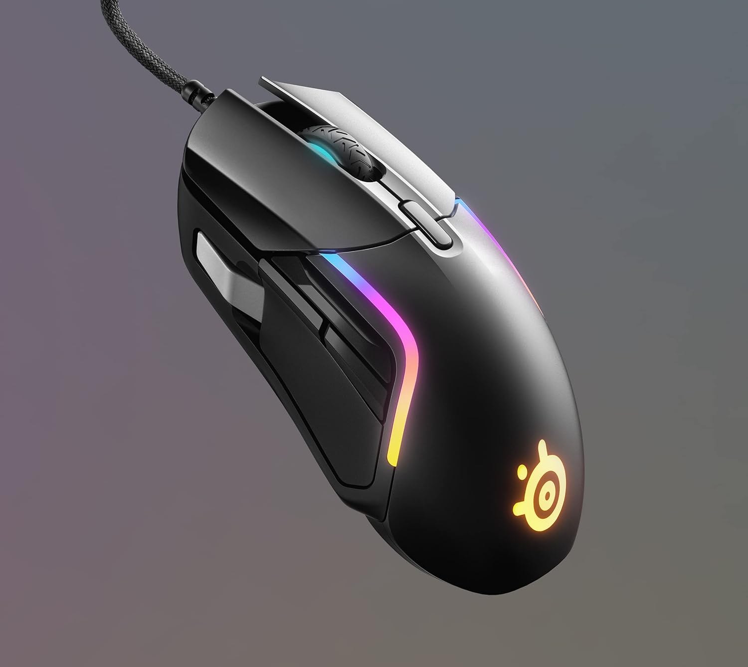 SteelSeries Rival 5 — gamingmuis — FPS, MOBA, MMO, Battle Royale — 18.000 CPI TrueMove Air optische sensor — 9 programmeerbare knoppen — 85 g competitief gewicht, zwart