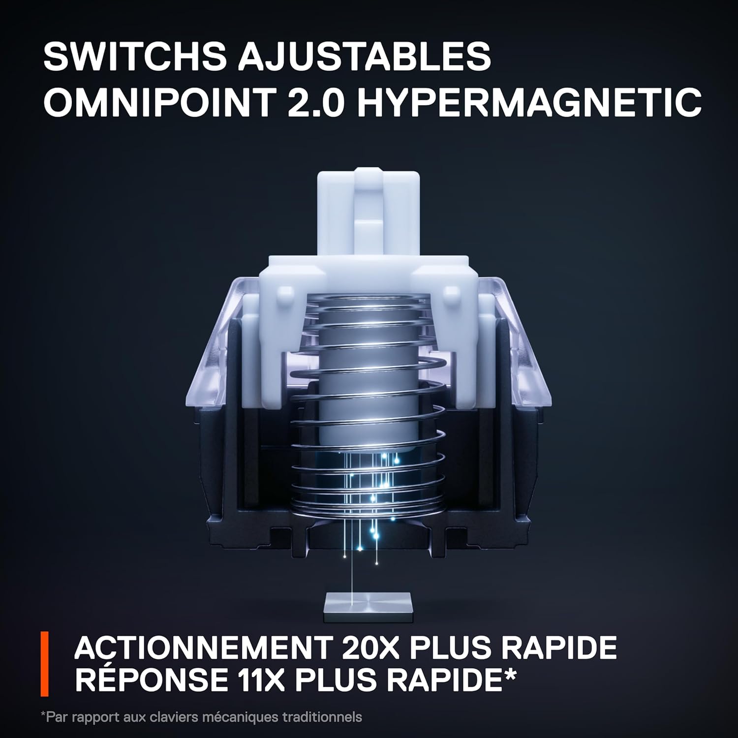SteelSeries Apex Pro Mini Gen 3 OmniPoint 3.0 HyperMagnetic-schakelaars - Verstelbare activering - Rapid Trigger - Presets voor games - Protection Mode - Rapid Tap/SOCD - RGB - PBT-keycaps - UK QWERTY
