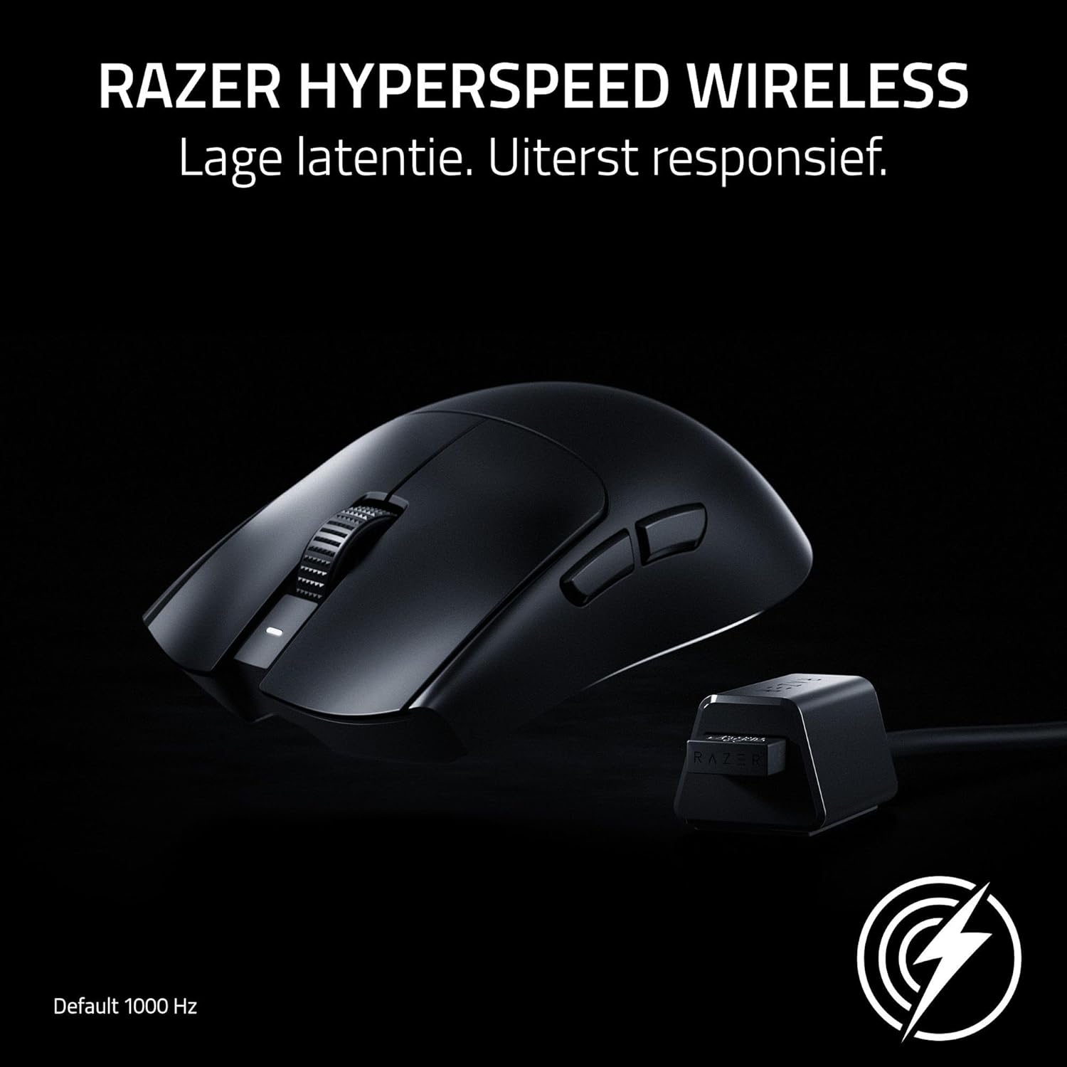 Razer Viper V3 Pro - Ultralichte draadloze Esports Gaming-muis (8K Hz HyperPolling, lichtgewicht van 54 gram, Focus Pro Sensor 35K DPI, draadloze HyperSpeed, batterijlevensduur van 95 uur) Zwart