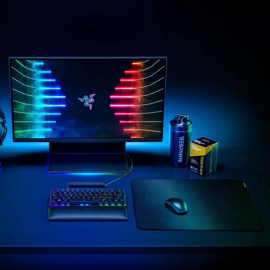 Razer Strider Chroma - Hybride muismat (19 Razer Chroma RGB verlichtingszones, vergroot formaat, anti-slip basis, water- en vervormingsbestendig) L | Zwart