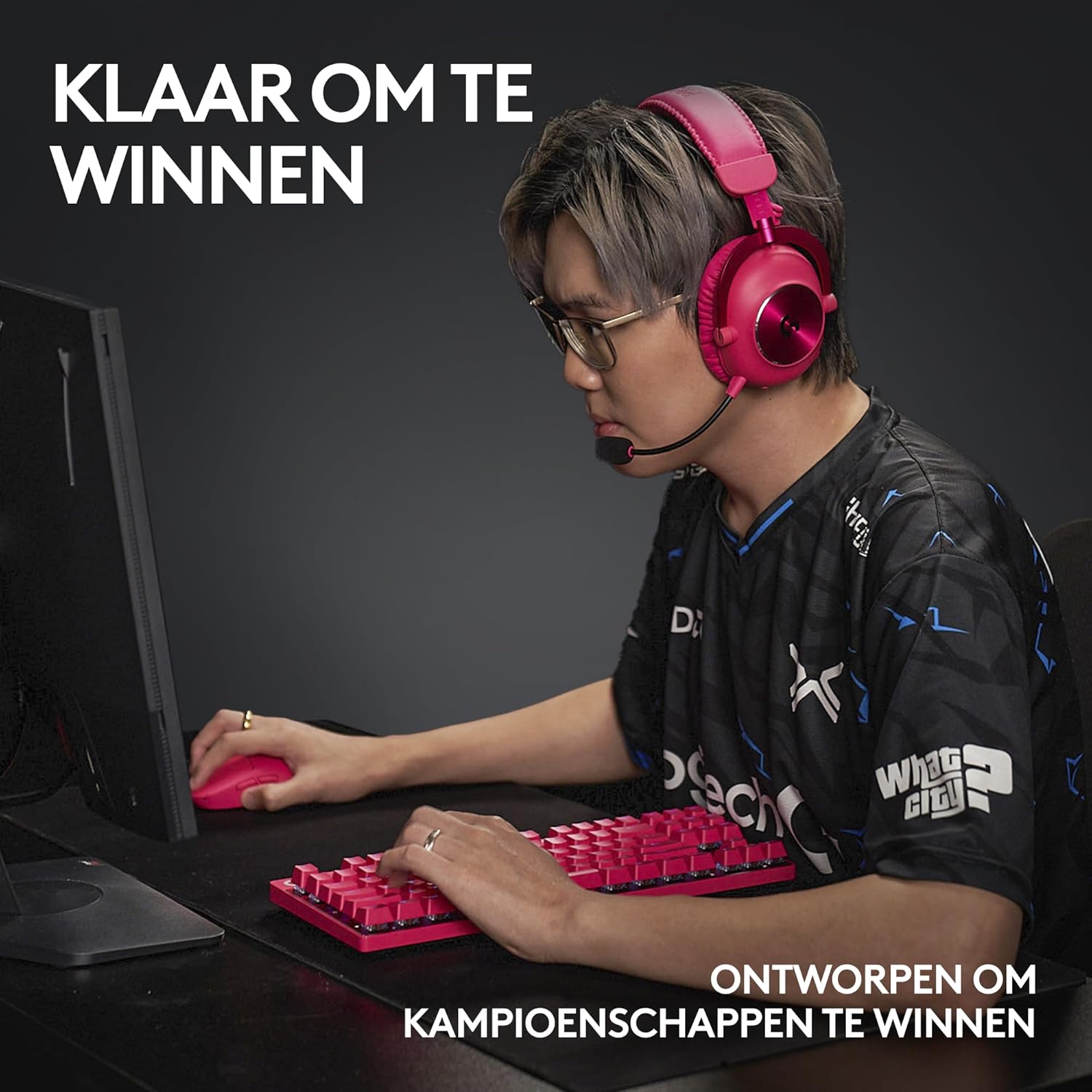 Logitech G PRO Mechanisch gamingtoetsenbord, uiterst draagbaar ontwerp zonder numpad, afneembare micro-USB-kabel, verlichte toetsen met LIGHTSYNC RGB met 16,8M kleuren, QWERTY US INTL, PC/Mac - Zwart