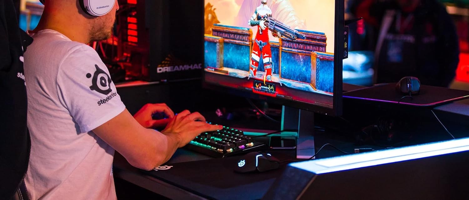 SteelSeries Rival 5 — gamingmuis — FPS, MOBA, MMO, Battle Royale — 18.000 CPI TrueMove Air optische sensor — 9 programmeerbare knoppen — 85 g competitief gewicht, zwart