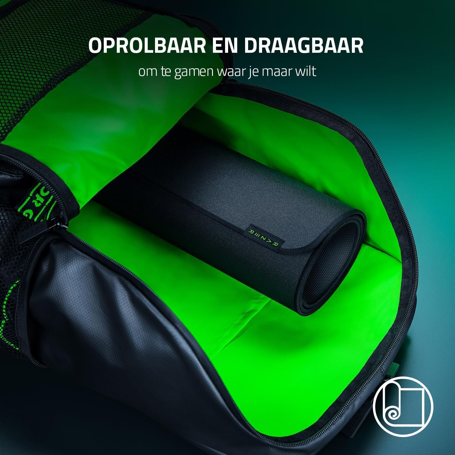 Razer Strider Chroma - Hybride muismat (19 Razer Chroma RGB verlichtingszones, vergroot formaat, anti-slip basis, water- en vervormingsbestendig) L | Zwart