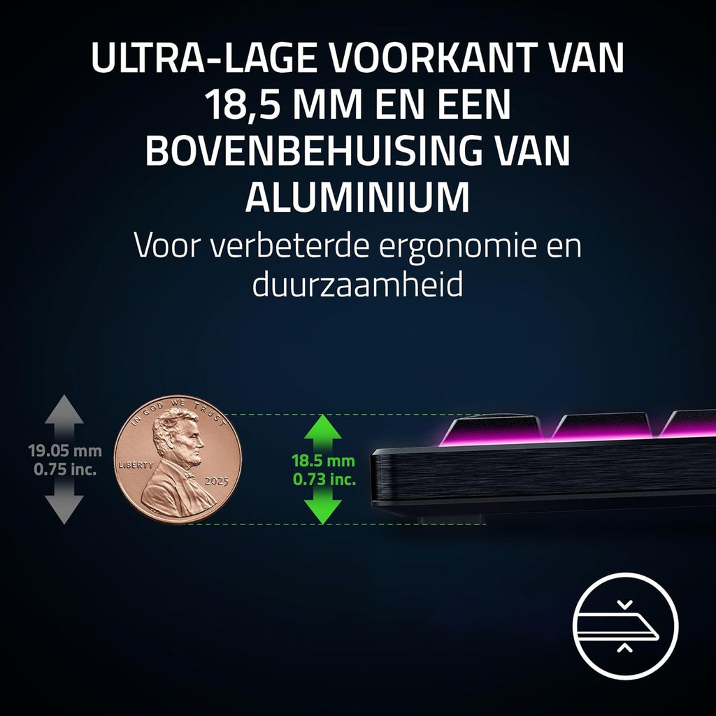 Razer BlackWidow V4 - Mechanisch gaming toetsenbord met Chroma RGB (Mechanische Razer gele schakelaars, 6 speciale macro toetsen, Doubleshot ABS keycaps) QWERTY US Layout | Zwart
